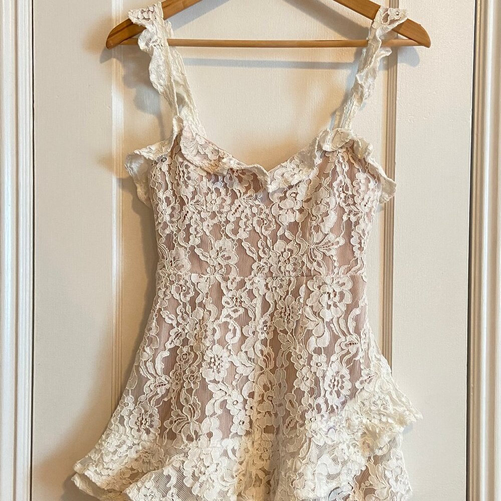 White Lace Romper